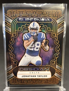 JONATHAN TAYLOR 2023 PANINI OBSIDIAN SUPERNOVA ELECTRIC ETCH ORANGE PRIZM /65 SP - Picture 1 of 3