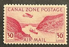 Travelstamps: Canal Zone Stamps Scott #C12, 30 Cent Airmail Issue Mint OG H