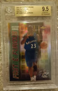 Michael Jordan 01-02 Topps cromo refractor rápido y furioso #FF5 BGS 9,5 gema como nuevo - Imagen 1 de 4