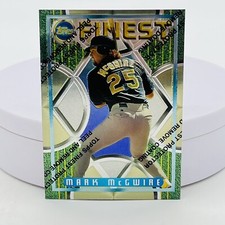 MARK McGWIRE Oakland Athletics 1995 TOPPS Finest W/Peel Baseball CARD #169