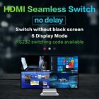 mutiple hdmi multiview 4 w 1 out bezszwowy przełącznik RS232 czarny ekran przełącznik HD