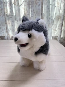 "De colección 1977 Dakin Husky cachorro perro de peluche ojos azules 13""" - Imagen 1 de 6