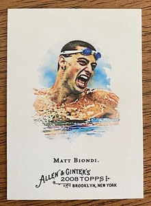 2008 Topps Allen Ginter MATT BIONDI #107 Olympic Swimming - Picture 1 of 1
