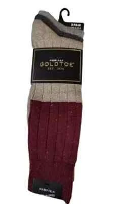 Calcetines de algodón Goldtoe Heritage Collection esponjosos 3 pares talla 6-12,5 Foto 1 de 3
