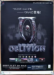 The Elder Scrolls IV: Oblivion SELTEN PS3 51,5 cm x 73 cm japanisches Promo Poster - Bild 1 von 1