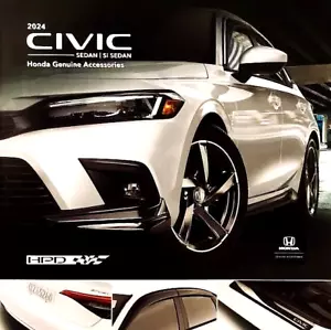2024 HONDA CIVIC SEDAN & Si SEDAN HPD—DEALER ACCESSORIES BROCHURE—NEW NOS - Foto 1 di 1