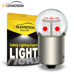 BAU15S 3030 12 LED Lampadina Indicatore Auto Luce PY21W Segnale Luce 6-30V Rosso - Bild 1 von 9