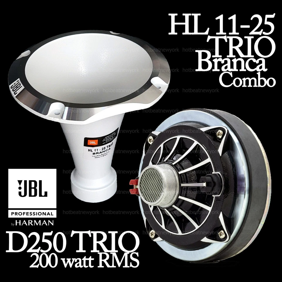 JBL D250-TRIO 200W RMS Midrange Compression Driver + HL 11-25 Trio Branca WHITE - Image 1 of 1