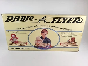 RADIO FLYER - MINI WOOD SLED MODEL No. 551, New In Box, 16x18x2 - Picture 1 of 4