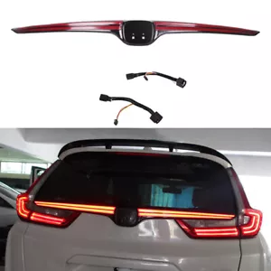 LED Rear Door Trunk Bumper Tail Brake Light Black For Honda CRV 2017-2022 - Picture 1 of 14