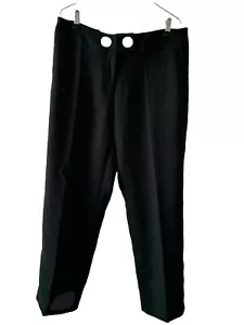 NUOVO MARC NEW YORK PANTALONE DONNA SLIM LUNGHEZZA CAVIGLIA VESTITO PANTALONE NERO TAGLIA 10 - Foto 1 di 12