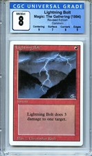 MTG Revised Lightning Bolt CGC 8.0 (8) NM-MT Magic Card Amricons 5110