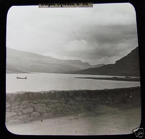 FOTO DE GALES VINTAGE Magic Lantern Slide Llyn Ogwen con fecha de junio de 1926 - Imagen 1 de 2