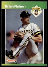 1989 Donruss Baseball Card Brian Fisher Pittsburgh Pirates #126