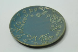 Yankee Candle Floral Dish Plate 7.5 inches Blue - Picture 1 of 8