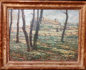 Pintura al óleo antigua Simple Life Brittany Catherine W. Watkins nacida en Ontario 1861 - Imagen 1 de 12