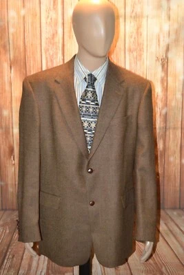 Austin Reed Men Wool Elbow Patch 2 Front Wooden Buttons Blazer Size 44L - Image 1 of 4