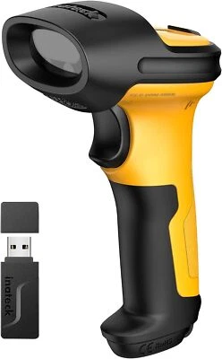 Inateck 1D Barcode Scanner Wireless AI 2.4GHz utomatisches Abtasten Bluetooth - Bild 1 von 4