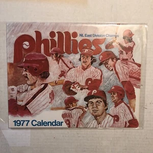 1977 PHILADELPHIA PHILLIES Wall Calendar 22" x 17" NEAR MINT - Picture 1 of 2
