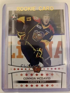 Tarjeta de novato Connor McDAVID 2014 Hoja #1 NHL HOCKEY RC Edmonton Oilers Otter RARA - Imagen 1 de 2