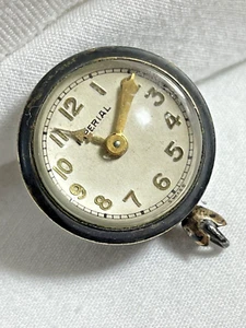Vintage 30s 40s IMPERIAL Swiss Ladies Pendant Ball Watch w/ Jewels - Picture 1 of 12