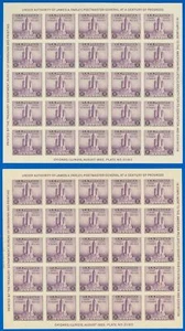 Scott #731 (LOT/2) James Farley Panes/25, Mint-VF NGAI, SCV $40.00! (SK) - Picture 1 of 1
