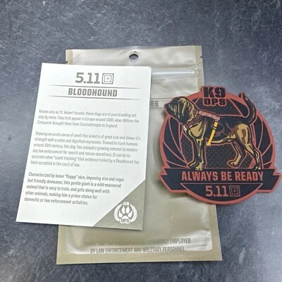 K-9 Patch Bloodhound 5.11 Tactical Hero’s