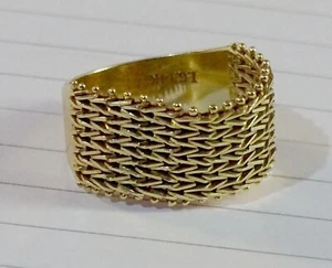 14k Solid Imperial Gold Size 8" Wide 12mm Made in U.S.A. 5.9 Grams. - Picture 1 of 10