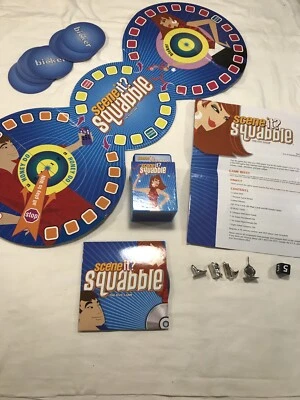 SCENE IT? SquabbleTHE DVD BOARD GAME REPLACEMENT DISC Cards Board Tokens Die  B5 - Image 1 of 4