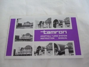 TAMRON Adaptall Lens System Instruction Manual - Picture 1 of 2