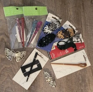 Verschiedene Haarspangen/Spangen Haarschmuck Haarnadeln Neu und geöffnete Packungen - Bild 1 von 10