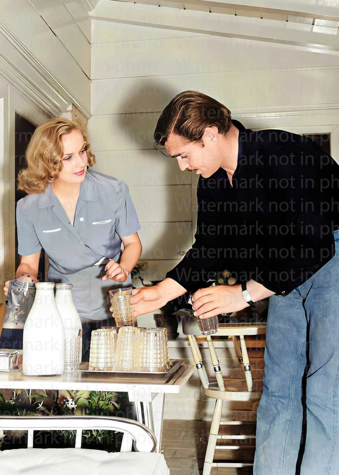Clark Gable & Carole Lombard RARE COLOR Photo 316 - Image 1 of 1