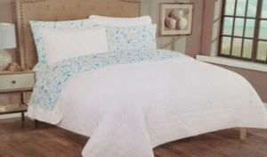 7 pc Coastal Cove Coastal Life King Quilt, Shams, and Sheet Set NIP - Picture 1 of 11
