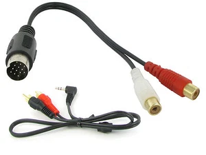 Kenwood CA-C1AX AUX input 3.5mm jack lead car radio iPhone MP3 adapter CT29KW01 - Picture 1 of 3