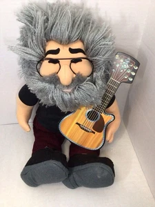 Jerry Garcia with Guitar Plush Doll Grateful Dead GUND Liquid Blue 1998 - Picture 1 of 7