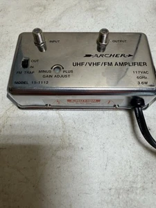 Radio Shack Archer 20db UHF VHF FM Signal Amplifier Model 15-1113 - Picture 1 of 2