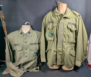 Vietnam Vet Major Gester Strategic Air Command Cold Weather Coat & Shirt M65 - Picture 1 of 15