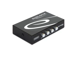 DELOCK 87634 Switch 4-port USB manuell, Schwarz Single - Bild 1 von 3