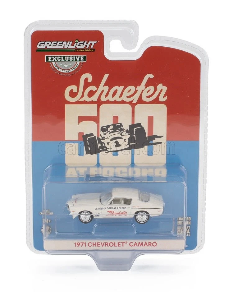 1/64 GREENLIGHT - CHEVROLET - CAMARO OFFICIAL PACE CAR POCONO RAYBESTOS 30397 - Immagine 1 di 1