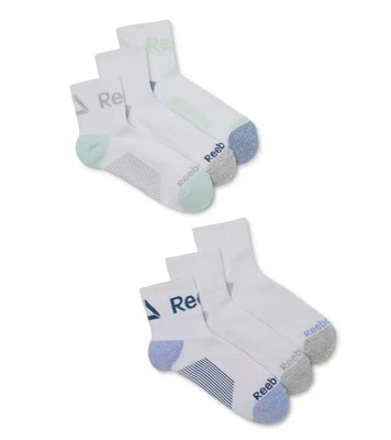 Pacote com 6 meias femininas REEBOK Tech Comfort Ancle, tamanho: 4-9 - Imagem 1 de 4