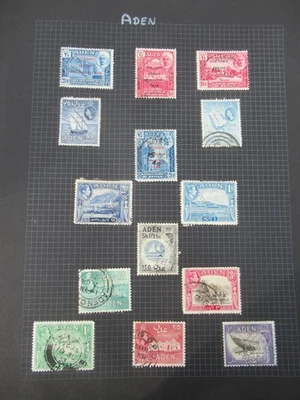 British Empire KGV, KGVi &QE2 collection of 350+ USED stamps on 46 black leaves - Image 1 of 4