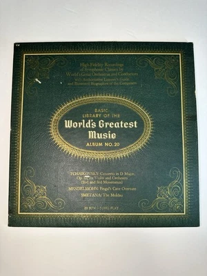 Basic Library of the Worlds Greatest Music Album No. 20 LP (1958)Classical Vinyl - Image 1 of 4