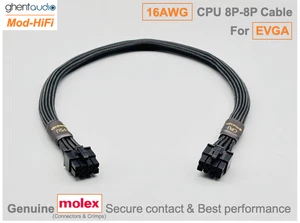 ⚡️16AWG CPU 8P Kabel für EVGA SuperNOVA P3 1200W 1000W -📏70cm/27 Zoll - Bild 1 von 5