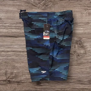 Speedo Bondi Boardshort 20" Blue Drawstring Closure Size Medium Men's - Picture 1 of 3
