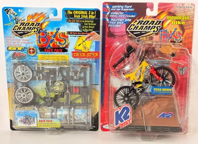 2 De Colección Road Champs BXS 1999 y 2000 con Trick Sticks K2 MTN Bicicleta y Rack Pack NUEVO Foto 1 de 4