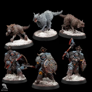 Headtaker mit Jagdwölfen bemalte Figur Warhammer 40k Vorverkauf | Art - Bild 1 von 13