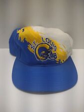 Vintage St. Louis Rams Logo Athletic SPLASH Cap Hat NFL Pro Line Snapback