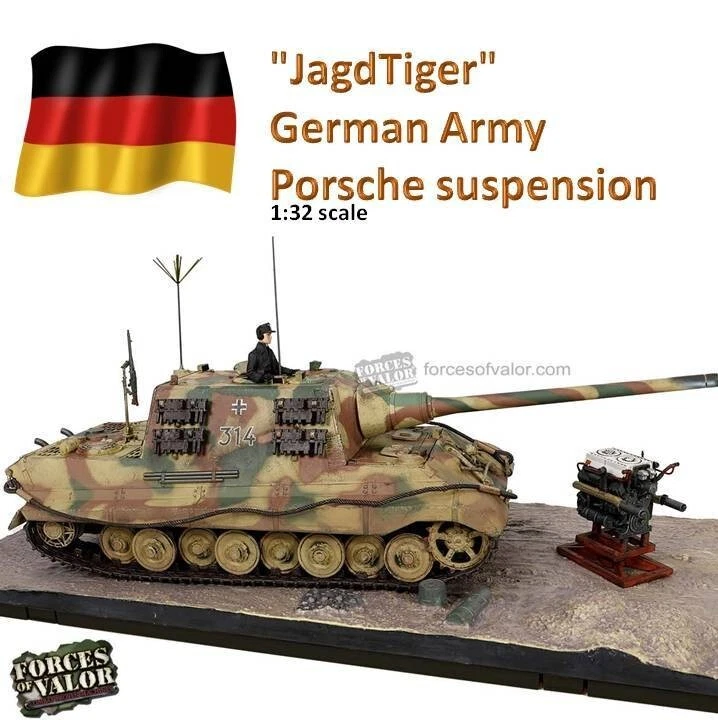 ForcesOfValor 1:32 801065A Sd.Kfz.186 Jagdtiger German Army, Porsche suspension - Image 1 of 4