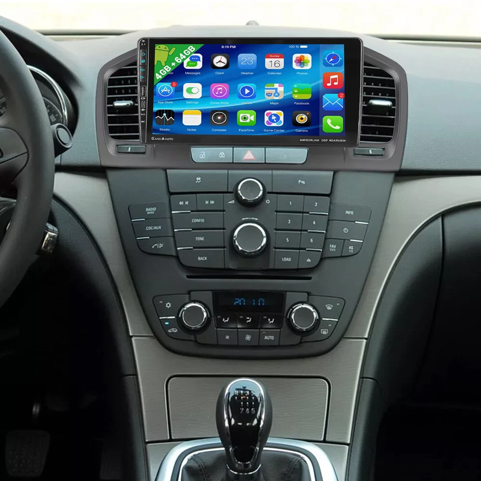 Per Opel Insignia A G09 2008-2012 4+64G Autoradio Android13 GPS Navi WIFI BT RDS