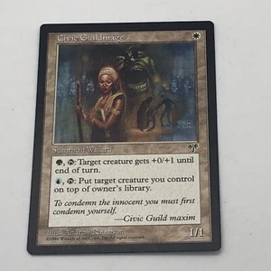 Magic The Gathering Civic Guildmage Common Mirage Summon Wizard Creature Vintage - Picture 1 of 11